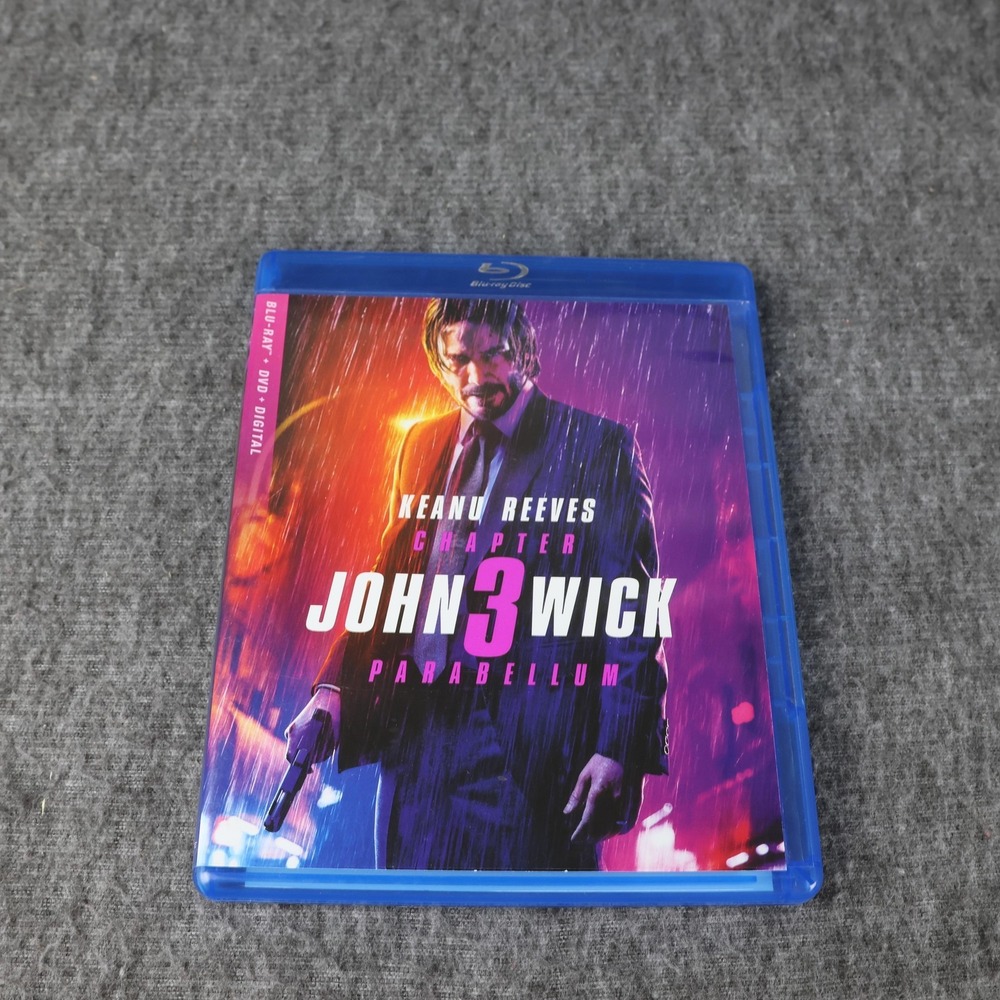 John Wick Chapter 3 Parabellum Blu-ray DVD Action Movie Keanu Reeves Lionsgate